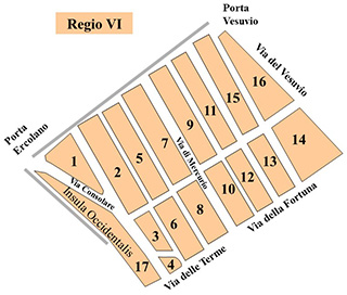Pompeii Regio VI Plan